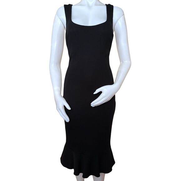Vintage Dolce & Gabbana D&G Black Scoop Neck Midi Length Dress Size Size IT 44 - Picture 1 of 10